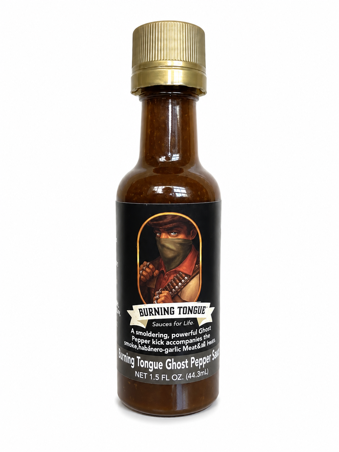 Burning Tongue Ghost Pepper Sauce 1.5 oz - Travel Size