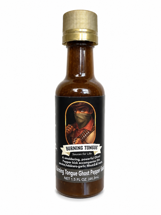 Burning Tongue Ghost Pepper Sauce 1.5 oz - Travel Size