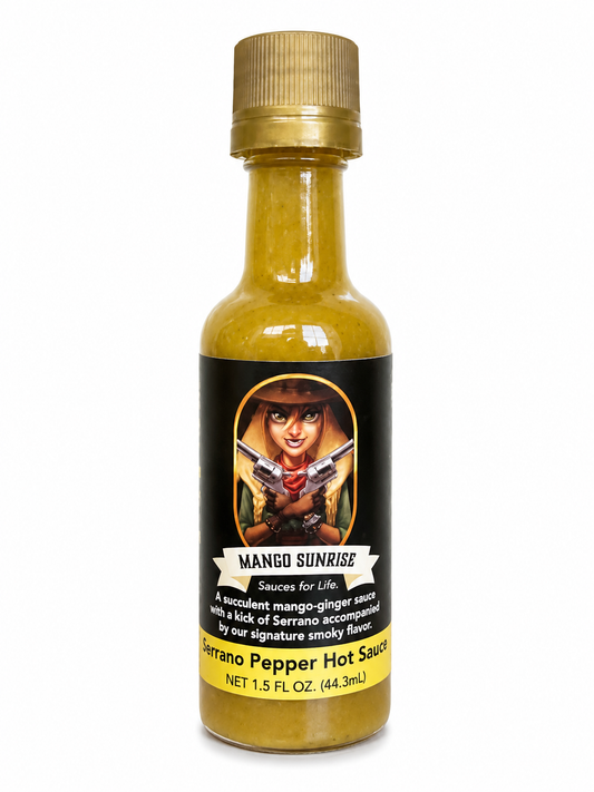 Mango Sunrise Serrano Pepper Sauce 1.5 oz - Travel Size
