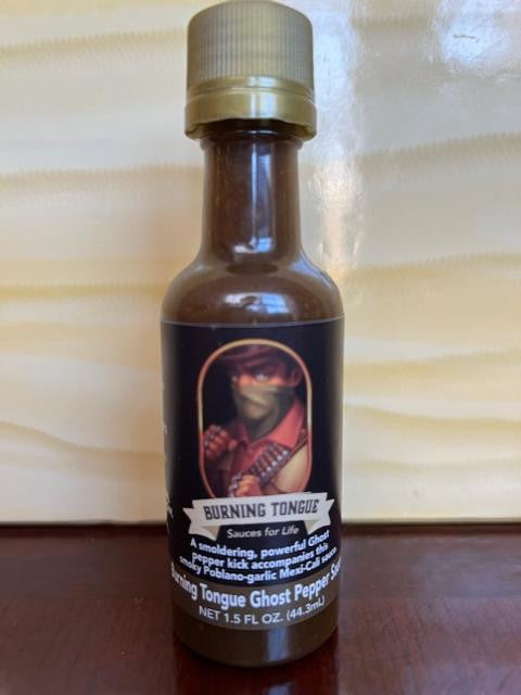 Burning Tongue Ghost Pepper Sauce 1.5 oz - Travel Size